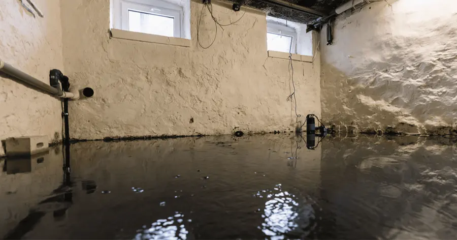 Basement flooding cleanup in a Stamford, CT home
