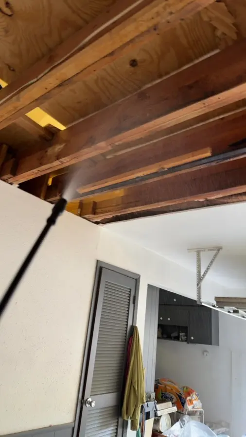 Ceiling leak water damage in a Stamford, CT home