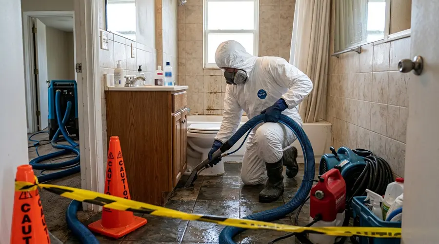 Category 3 black water sewage cleanup in a Stamford, CT home